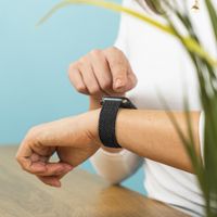 iMoshion Gevlochten nylon bandje Amazfit GTR - Zwart