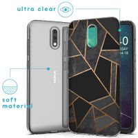 iMoshion Design hoesje Nokia 2.3 - Grafisch Koper / Zwart