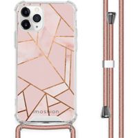 iMoshion Design hoesje met koord iPhone 11 Pro - Grafisch Koper - Roze / Goud