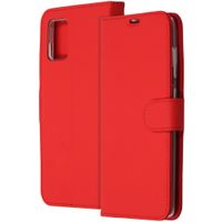 Accezz Wallet Softcase Bookcase Samsung Galaxy A71 - Rood