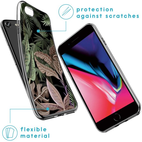 iMoshion Design hoesje iPhone SE (2022 / 2020) / 8 / 7 / 6s - Jungle - Groen