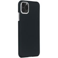 Effen Backcover iPhone 11 Pro Max - Zwart