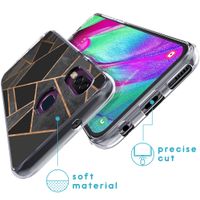 iMoshion Design hoesje Samsung Galaxy A40 - Grafisch Koper / Zwart