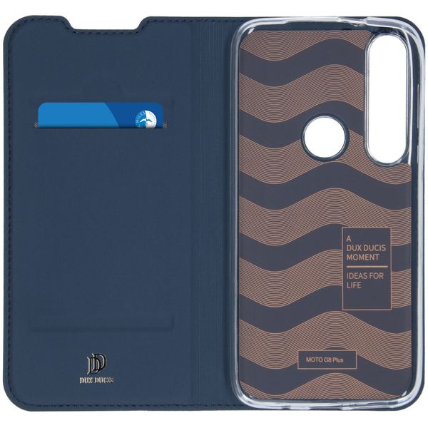 Dux Ducis Slim Softcase Bookcase Motorola Moto G8 Plus - Donkerblauw