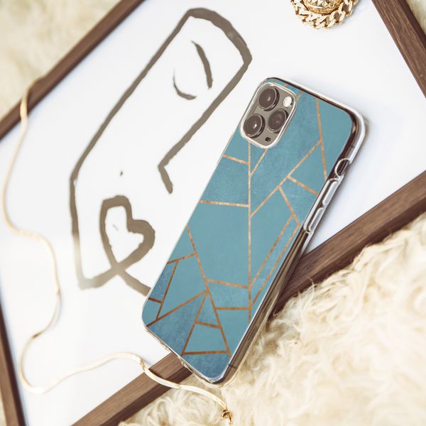 iMoshion Design hoesje iPhone 11 Pro - Grafisch Koper / Blauw