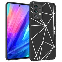 iMoshion Design hoesje Samsung Galaxy A52(s) (5G/4G) - Grafisch - Lijn Zwart