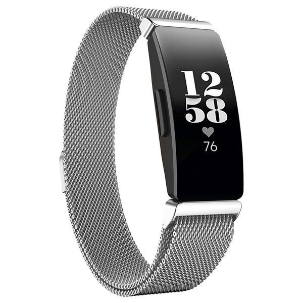 iMoshion Milanees Watch bandje Fitbit Inspire - Zilver