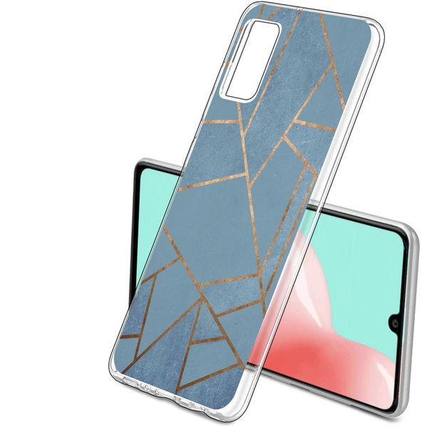 iMoshion Design hoesje Samsung Galaxy A41 - Grafisch Koper / Blauw