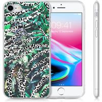 iMoshion Design hoesje iPhone SE (2022 / 2020) / 8 / 7 / 6s - Jungle -Wit