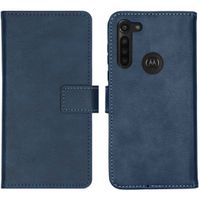 iMoshion Luxe Bookcase Motorola Moto G8 Power - Donkerblauw