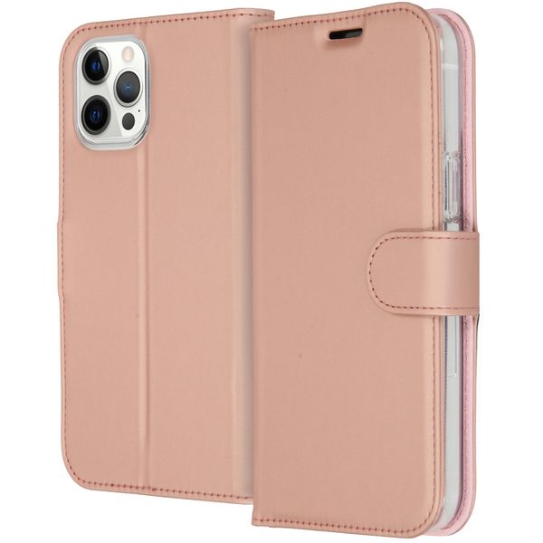 Accezz Wallet Softcase Bookcase iPhone 12 Pro Max - Rosé Goud