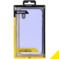 Accezz Liquid Silicone Backcover iPhone Xs / X - Paars