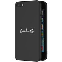 iMoshion Design hoesje iPhone 5 / 5s / SE - Fuck Off - Zwart