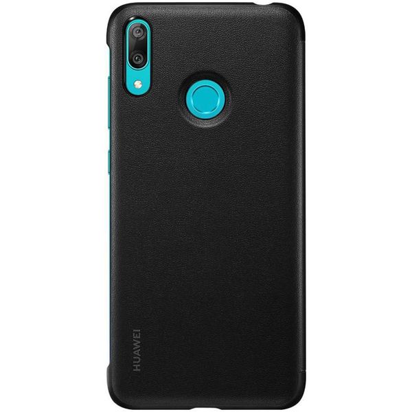 Huawei Flip Cover Huawei Y7 (2019) - Zwart