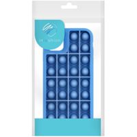 iMoshion Pop It Fidget Toy - Pop It hoesje iPhone Xs / X -Donkerblauw