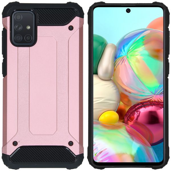 iMoshion Rugged Xtreme Backcover Samsung Galaxy A71 - Rosé Goud