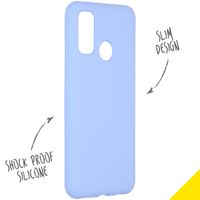 Accezz Liquid Silicone Backcover Huawei P Smart (2020) - Lila