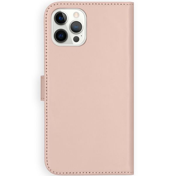 Selencia Echt Lederen Bookcase iPhone 12 Pro Max - Roze