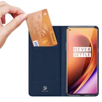 Dux Ducis Slim Softcase Bookcase OnePlus 8 Pro - Donkerblauw