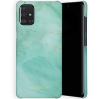 Selencia Maya Fashion Backcover Samsung Galaxy A51 - Marble Green