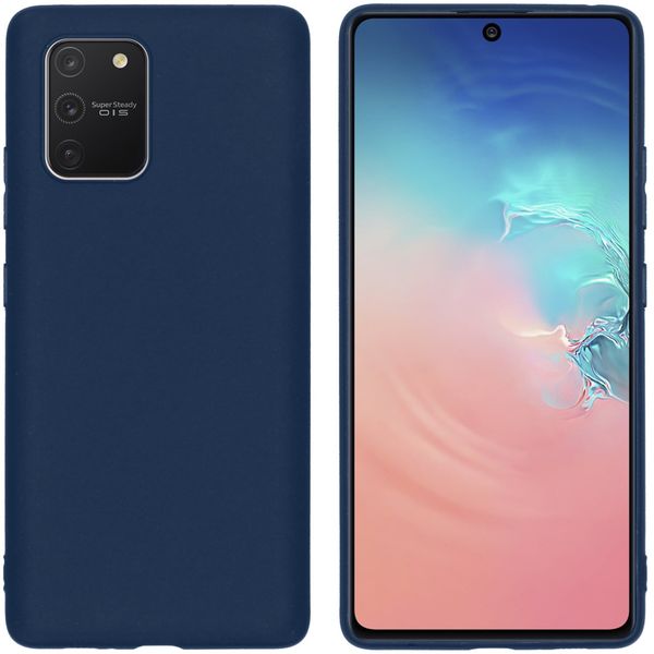 iMoshion Color Backcover Samsung Galaxy S10 Lite - Donkerblauw