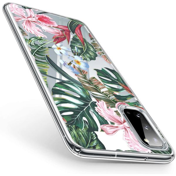 iMoshion Design hoesje Samsung Galaxy S20 - Jungle - Groen / Roze