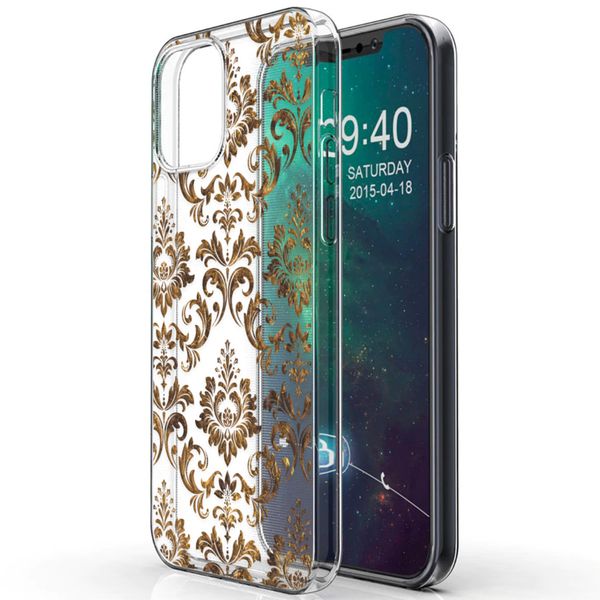 iMoshion Design hoesje iPhone 12 (Pro) - Grafisch Luxe