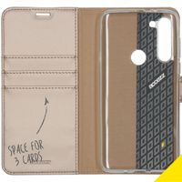 Accezz Wallet Softcase Bookcase Motorola Moto G8 Power - Goud