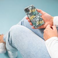 iMoshion Design hoesje Galaxy A42 - Jungle - Wit / Zwart / Groen