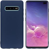 iMoshion Color Backcover Samsung Galaxy S10 Plus - Donkerblauw