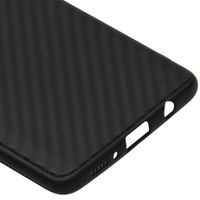 Carbon Softcase Backcover Samsung Galaxy A71 - Zwart