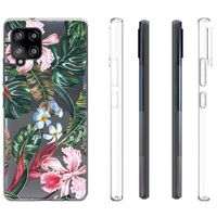 iMoshion Design hoesje Samsung Galaxy A42 - Jungle - Groen / Roze