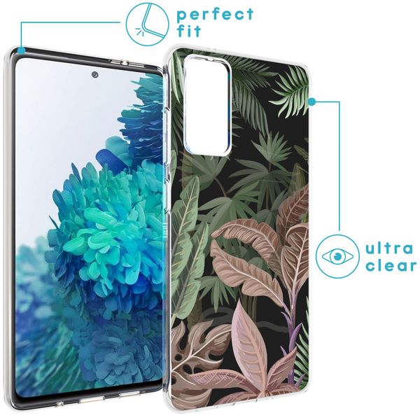 iMoshion Design hoesje Samsung Galaxy S20 FE - Jungle - Groen / Roze