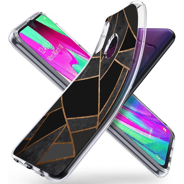 iMoshion Design hoesje Samsung Galaxy A40 - Grafisch Koper / Zwart