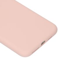 Accezz Liquid Silicone Backcover iPhone 11 Pro Max - Roze