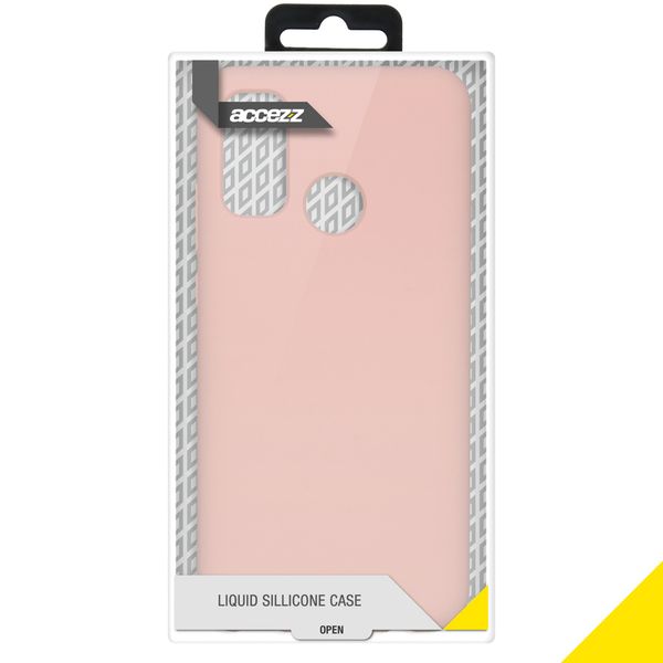 Accezz Liquid Silicone Backcover Huawei P Smart (2020) - Pink Sand