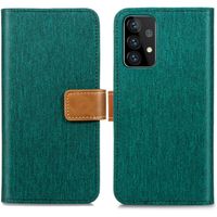 iMoshion Luxe Canvas Bookcase Samsung Galaxy A52(s) (5G/4G) - Groen