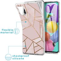 iMoshion Design hoesje Samsung Galaxy A51 - Grafisch Koper / Roze