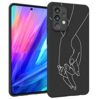 iMoshion Design hoesje Samsung Galaxy A52(s) (5G/4G) - Hand - Zwart