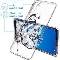 iMoshion Design hoesje Motorola Moto G8 Power - Abstract Gezicht