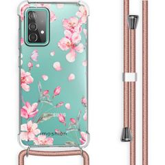 iMoshion Design hoesje met koord voor Samsung Galaxy A52(s) (5G/4G) - Bloem - Roze