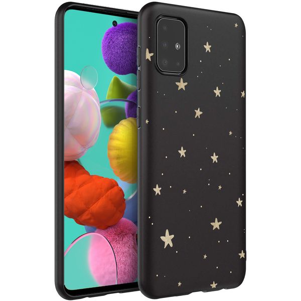 iMoshion Design hoesje Samsung Galaxy A51 - Sterren / Zwart