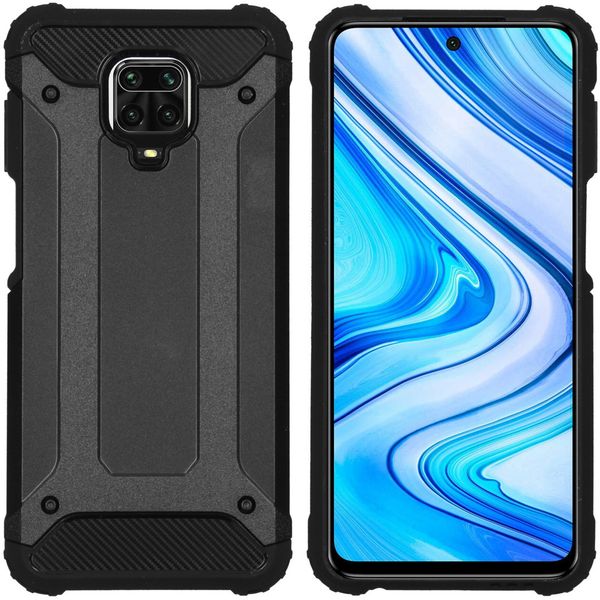 iMoshion Rugged Xtreme Backcover Xiaomi Redmi Note 9 Pro / 9S - Zwart