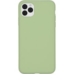 Accezz Liquid Silicone Backcover iPhone 11 Pro Max - Groen