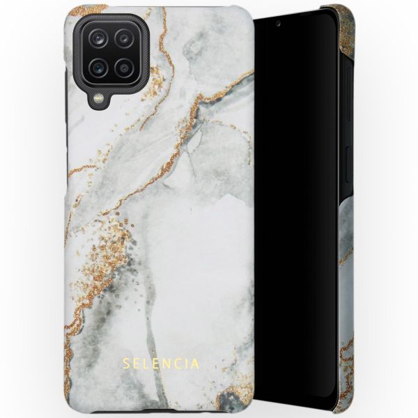 Selencia Maya Fashion Backcover Samsung Galaxy A12 - Marble Stone