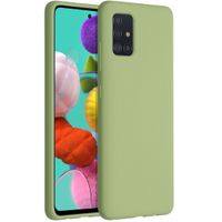 Accezz Liquid Silicone Backcover Samsung Galaxy A51 - Groen