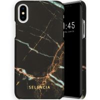 Selencia Maya Fashion Backcover iPhone Xs / X - Marble Black