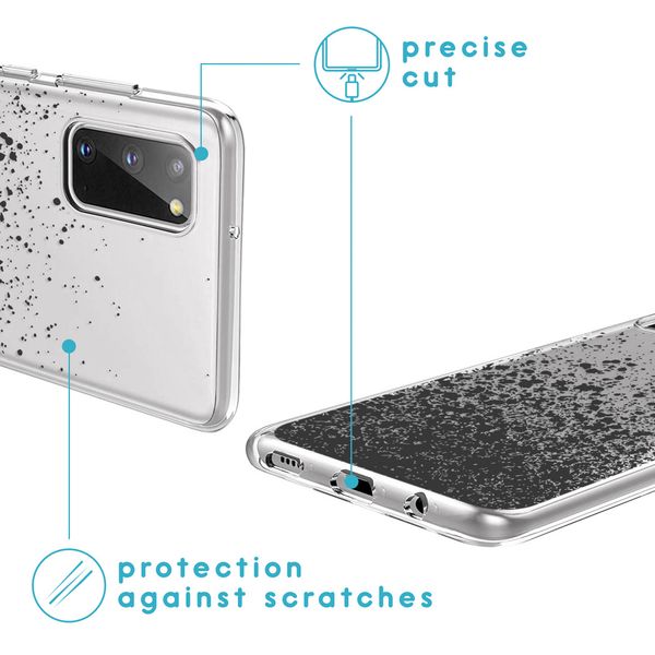 iMoshion Design hoesje Samsung Galaxy S20 - Spetters - Zwart