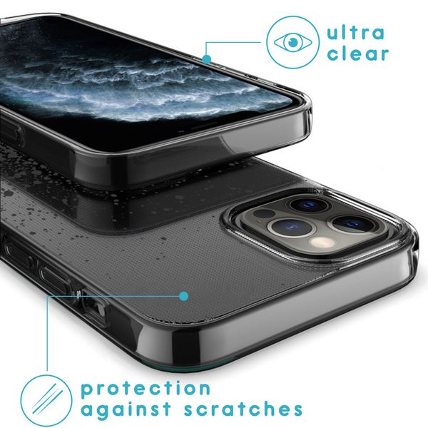 iMoshion Design hoesje iPhone 12 (Pro) - Spetters - Zwart