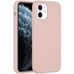 Accezz Liquid Silicone Backcover iPhone 12 Mini - Roze